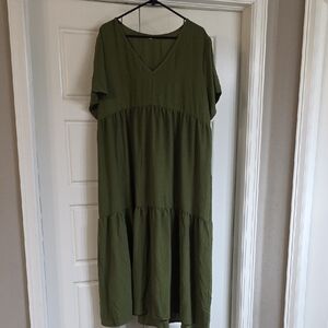 Olive Green Women's Dress
